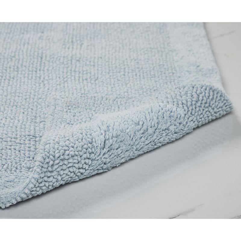Better Trends Edge 100% Cotton Tufted Reversible Bath Rug 21" x 34" Rectangle - Blue