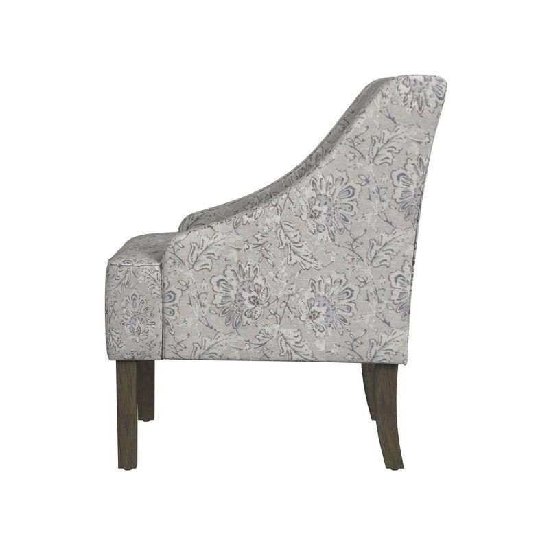 Classic Swoop Arm Chair Jacobean Print - HomePop