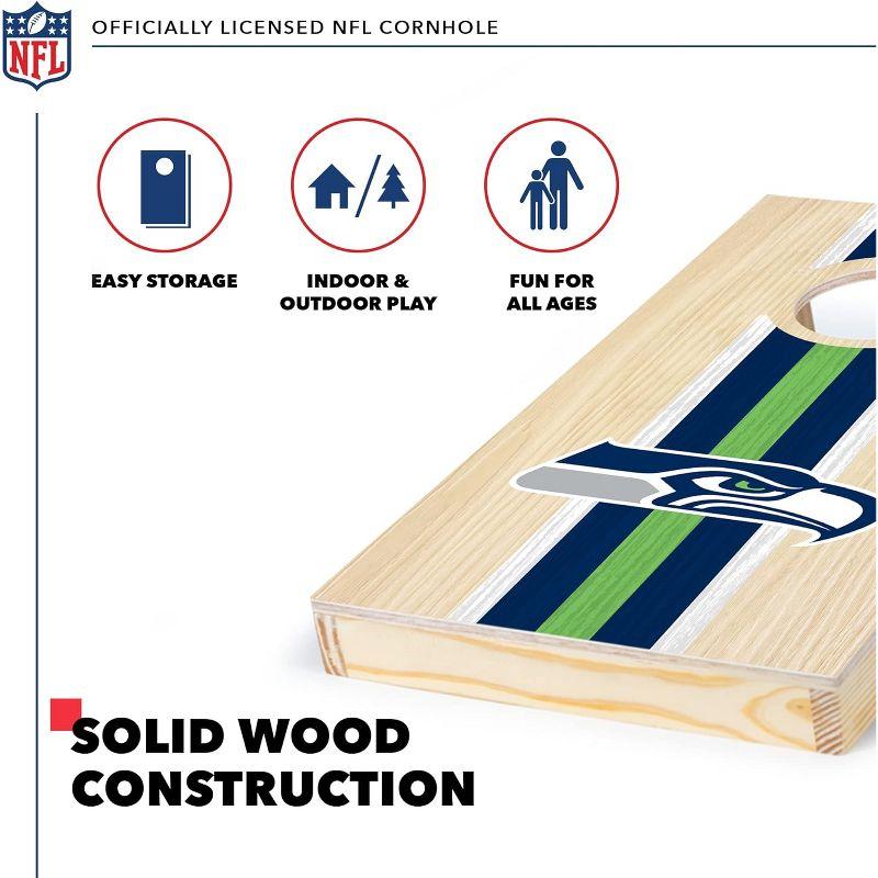 NFL Seattle Seahawks 1'x2' Wood Cornhole Set