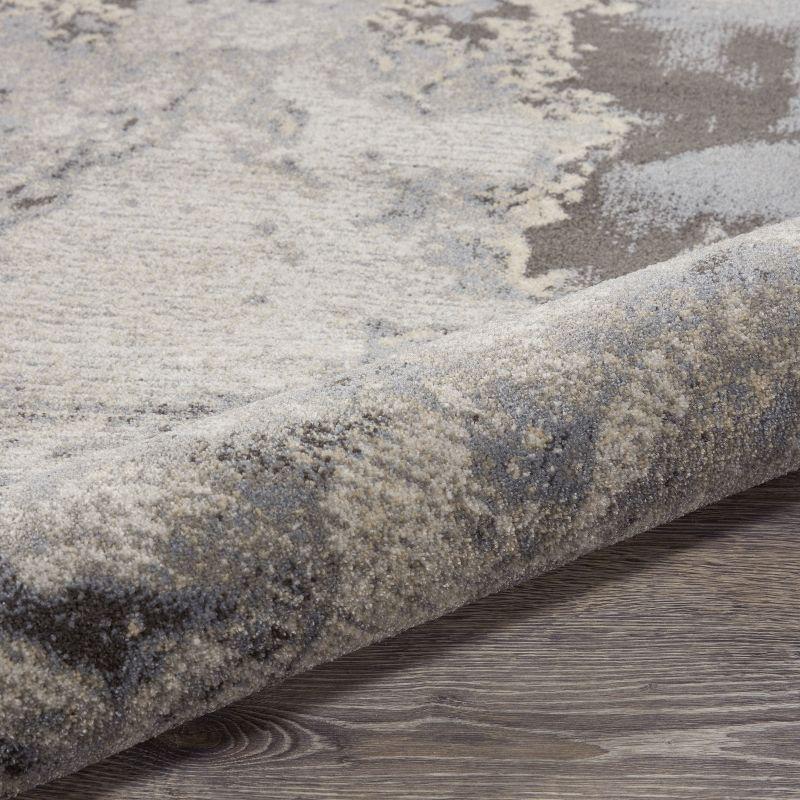 Nourison Maxell Modern Abstract Indoor Area Rug Grey 2'2" x 10'