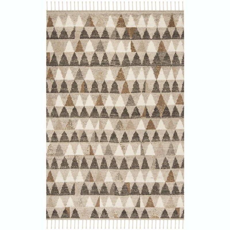 Kenya KNY120 Hand Knotted Area Rug - Ivory/Multi - 9'x12' - Safavieh