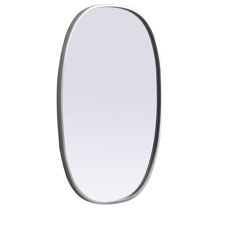 Sabine Metal Curved Oval Wall Mirror