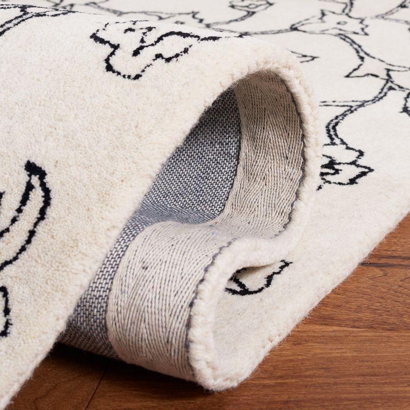 Jardin JAR730 Hand Tufted Area Rug - Ivory/Black - 8'x10' - Safavieh.