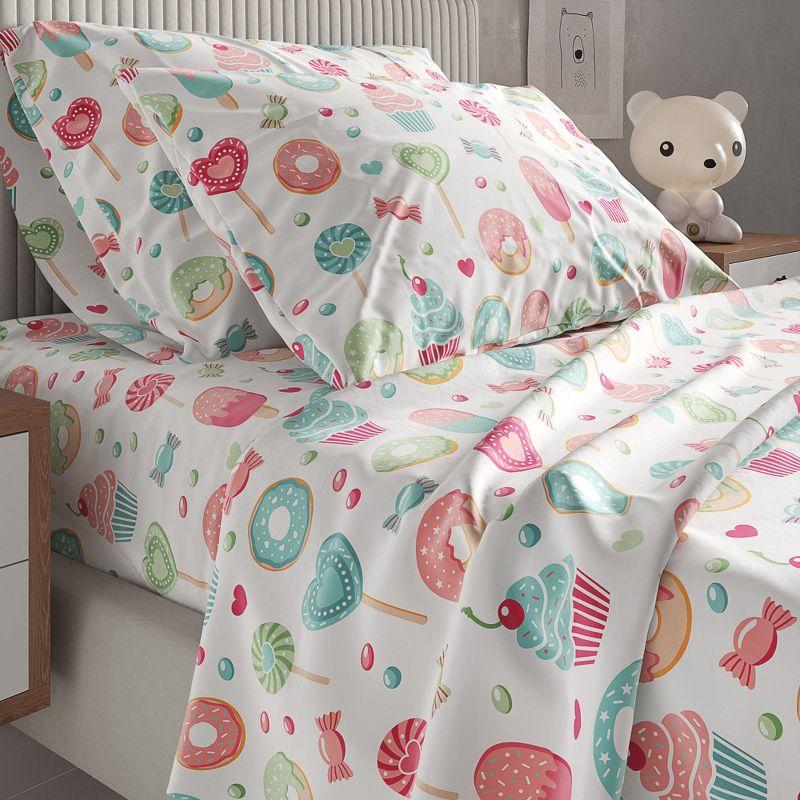 CGK Linens 4 Piece Kids Microfiber Sheet Set - Wrinkle Free - Cute, Cozy, Soft