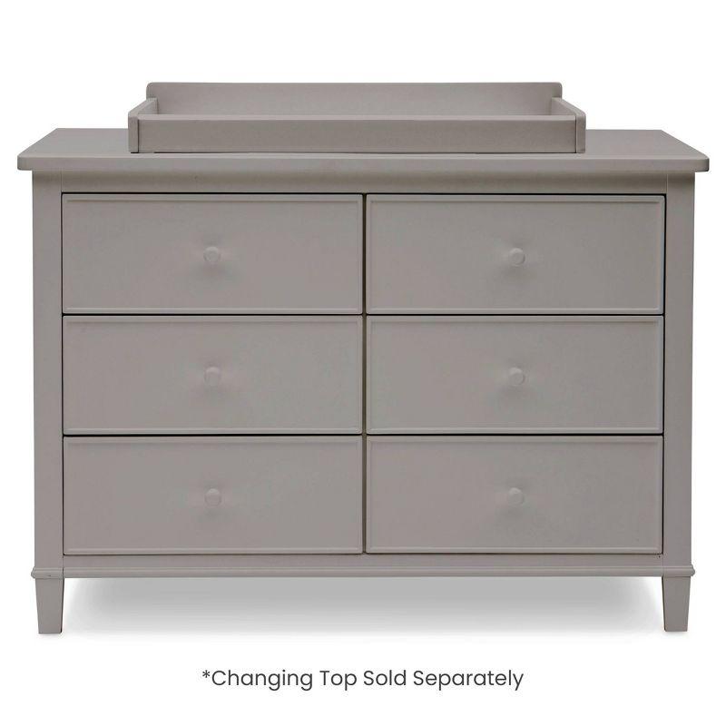 Gray Pine 6-Drawer Double Nursery Dresser