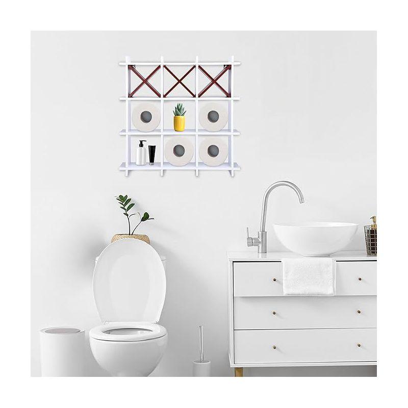 Noa Store Toilet Paper Holder Stand - White