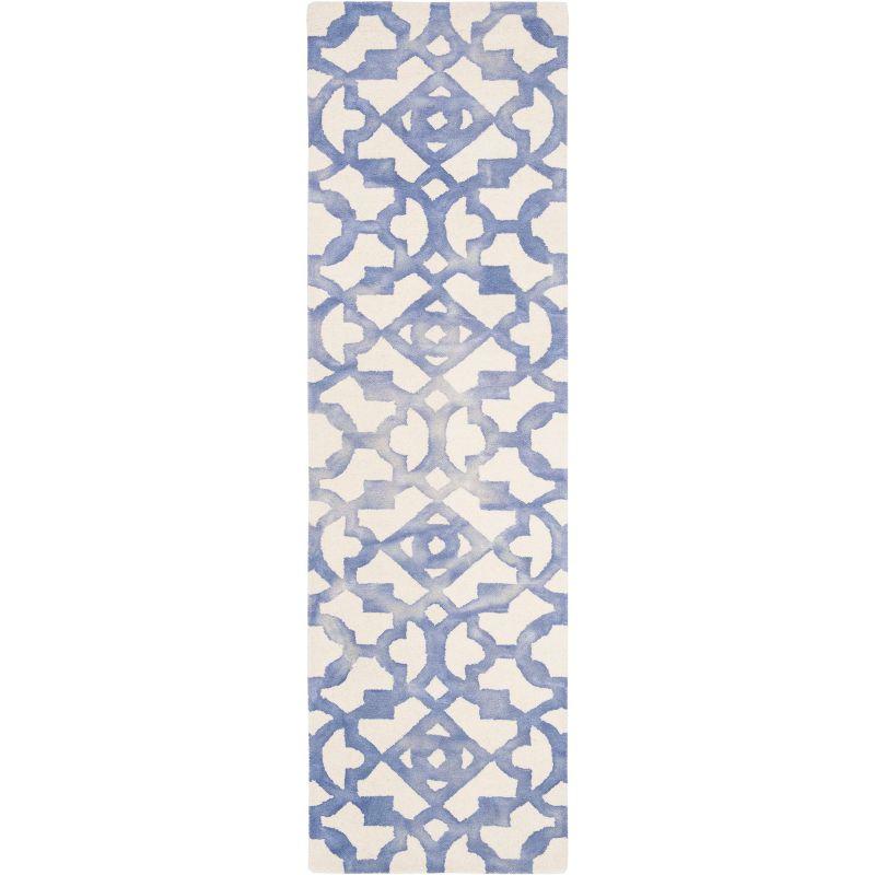 Dip Dye DDY717 Hand Tufted Indoor Runner - Ivory/Blue - 2'3"x8' - Safavieh