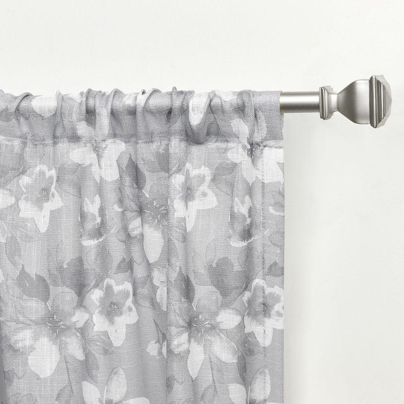 Nicole Miller Nicole Miller New York Dara Light Filtering, Semi Sheer Rod Pocket Curtain Panels (Set of 2)