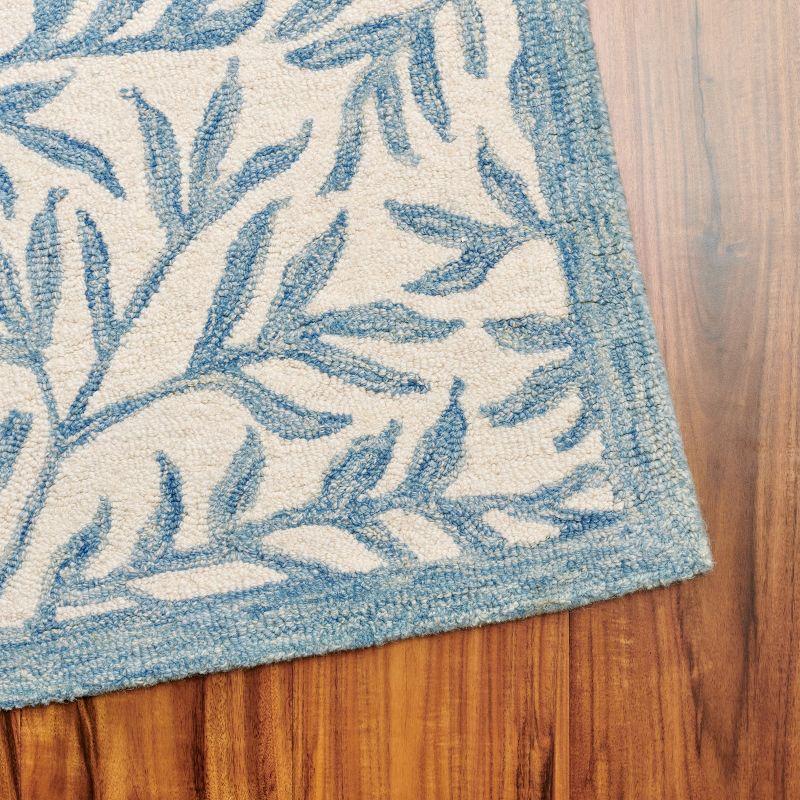 Martha Stewart Hand Tufted 80% Wool, 20% Cotton Floral Rug