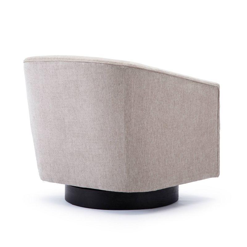 Donovan Upholstered Swivel Barrel Chair