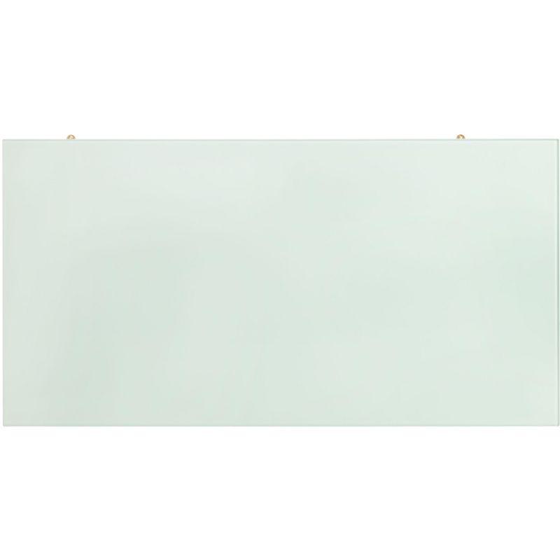 Brogen Coffee Table - Gold/White Glass - Safavieh
