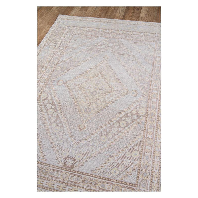 4'x6' Shapes Geometric Loomed Area Rug Gray - Momeni: Modern Indoor Low Pile Polyester Rectangle, Spot Clean