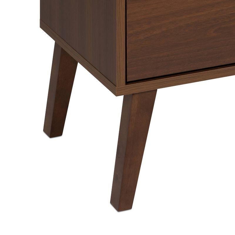 Milo Mid Century Modern 4 Drawer Chest Cherry - Prepac: Sleek Bedroom Storage Solution