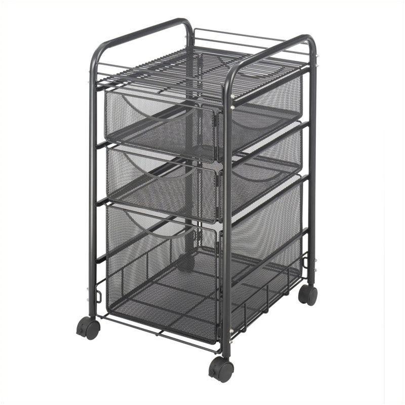 Onyx™ Mesh Mobile File Cart