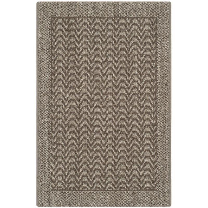 Huxley Sisal PAB321 Power Loomed, Jacquard Weave Indoor Accent Rug - 2'x3' - Silver - Safavieh