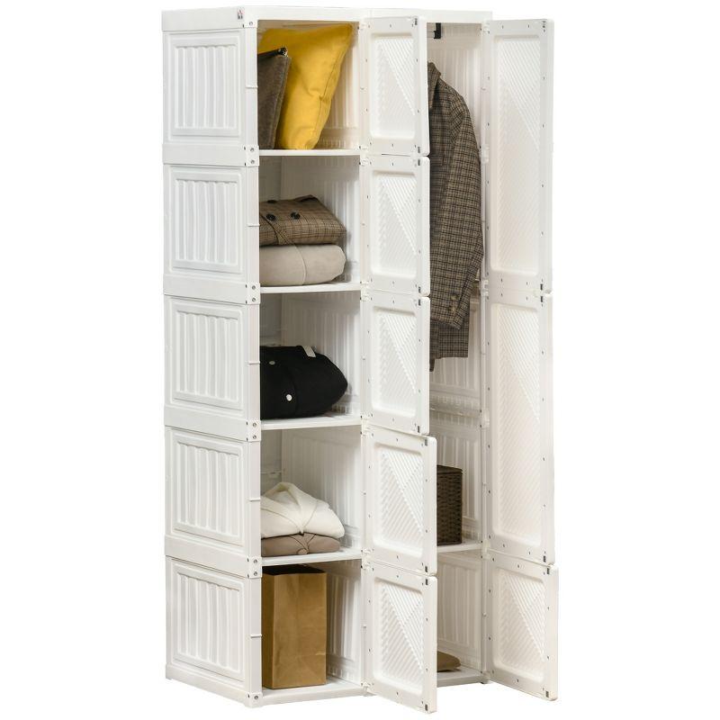 HomCom 27.25'' Fabric Portable Wardrobe