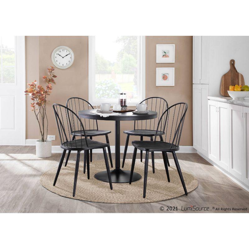 36" Dakota Industrial Round Dining Table - LumiSource