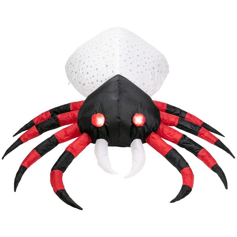 Northlight LED Lighted Inflatable Chill and Thrill Spider Outdoor Halloween Decoration - 4'