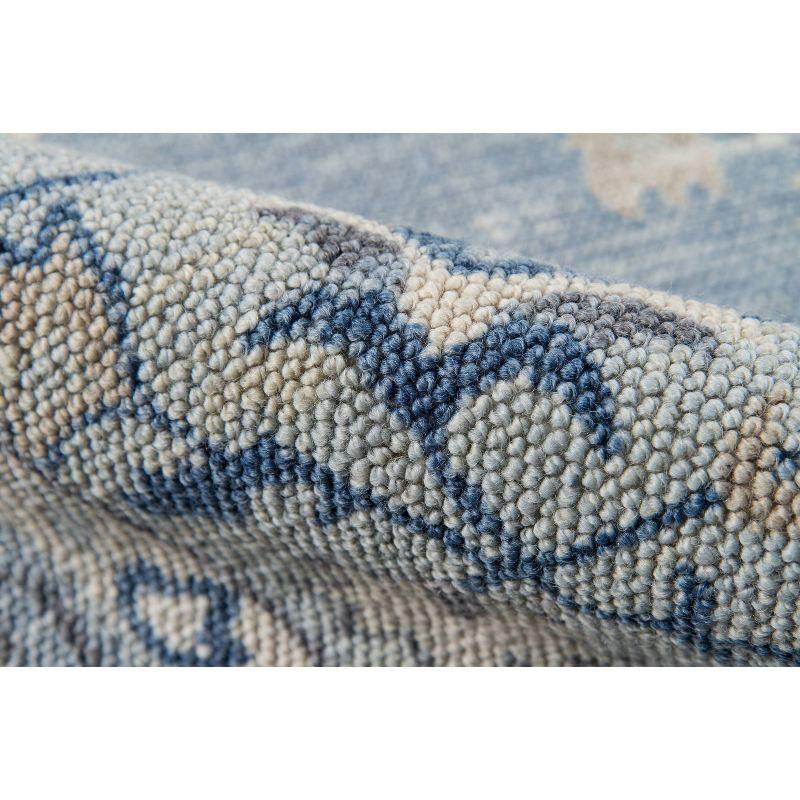 2'x3' Anatolia Marquis Accent Rug Blue - Momeni: Wool & Nylon, Low Pile, Bohemian Floral Area Rug, Indoor Use