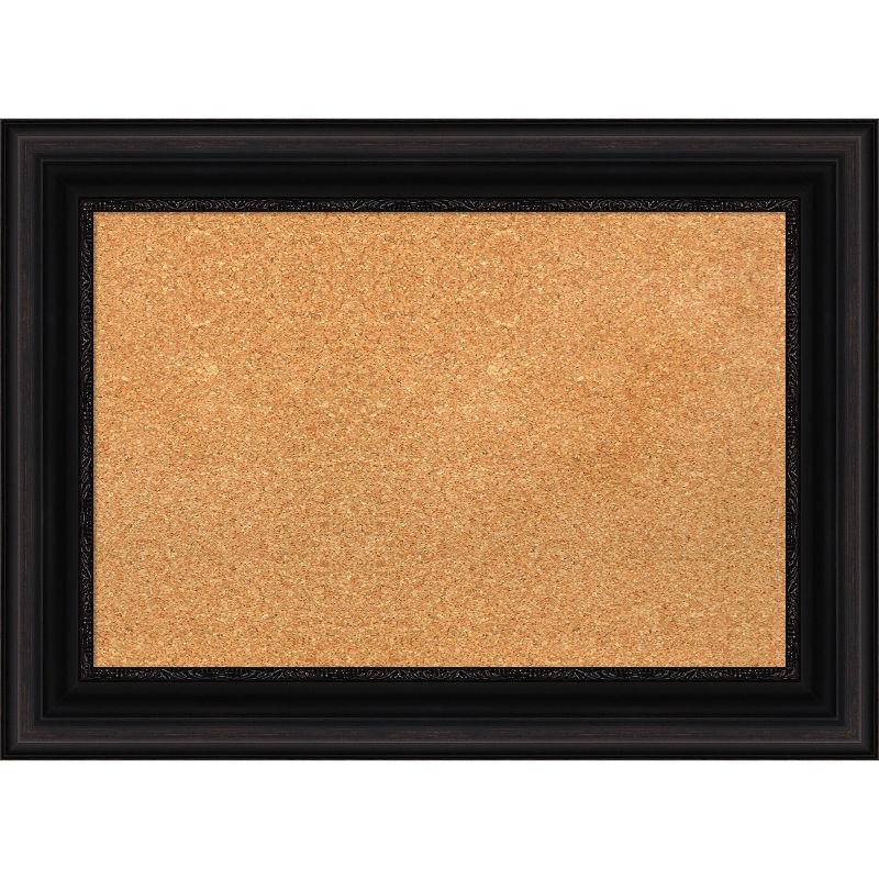 Amanti Art Parlor Framed Corkboard, Natural Cork