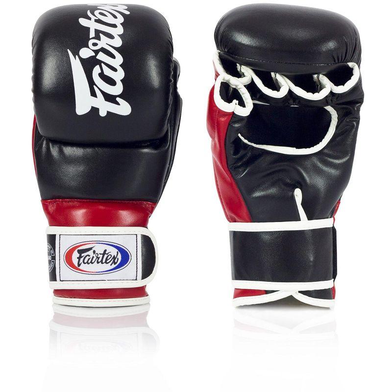 Fairtex FGV18 Super Sparring Grappling MMA Gloves Black/Yellow Large