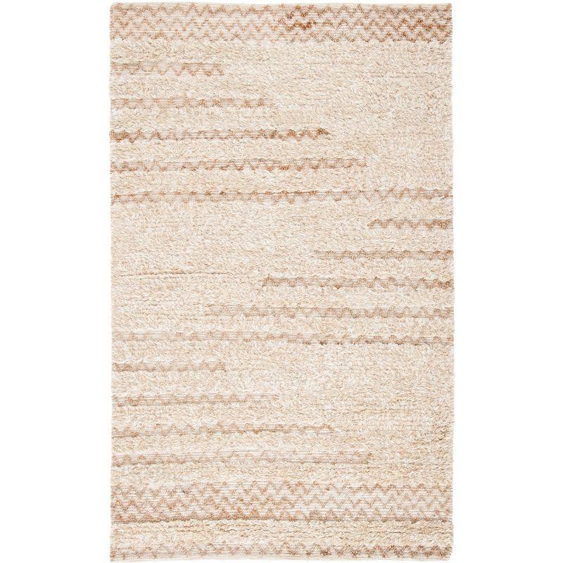 Ivory Hand-Tufted Wool 8' x 10' Rectangular Rug