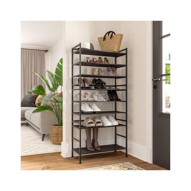3-Tier (12 Pair) Stackable Resin Shoe Storage Rack