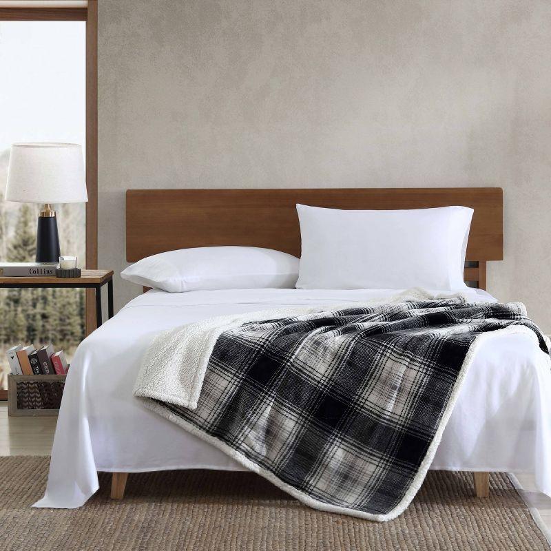 Eddie Bauer Eddie Bauer Printed Plush Fleece/Sherpa Throw Blankets