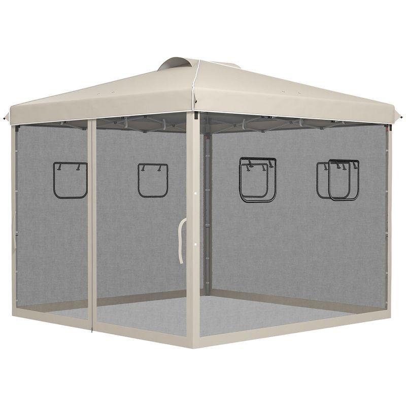 10 Ft. W x 10 Ft. D Steel Pop-up Gazebo