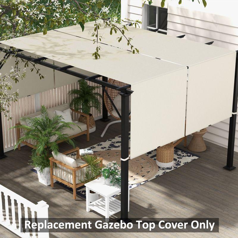 Outsunny UV Protection Beige Polyester Pergola Shade Cover for 10 x 11.8ft Pergola