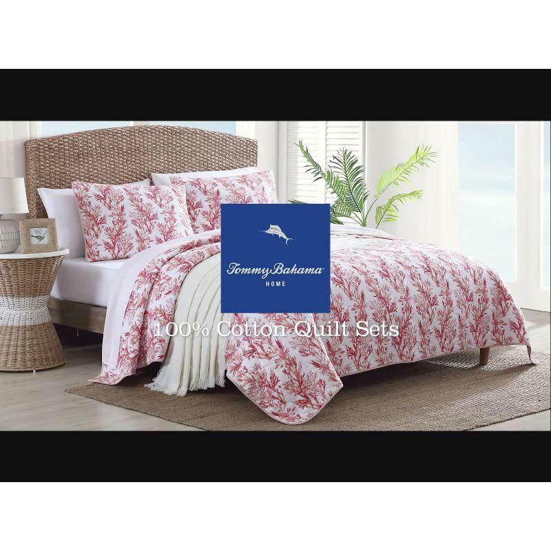 Coastal Breeze Full/Queen Blue Cotton Reversible Quilt Set