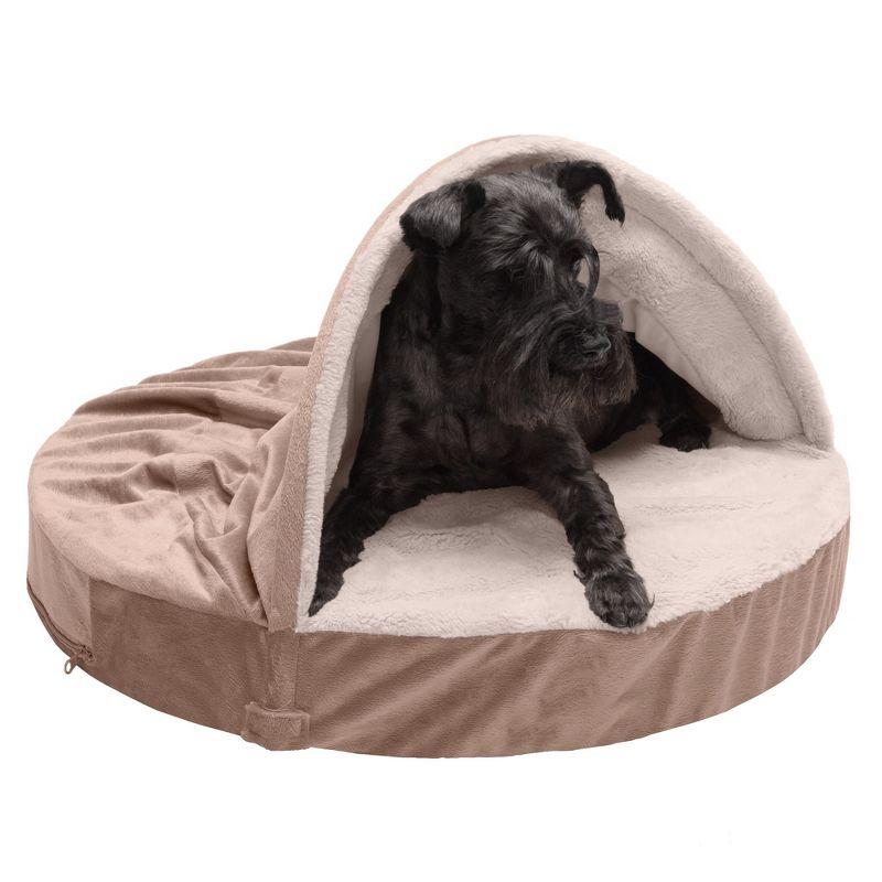 Wave Fur & Velvet Snuggery Memory Top Foam Dog Bed