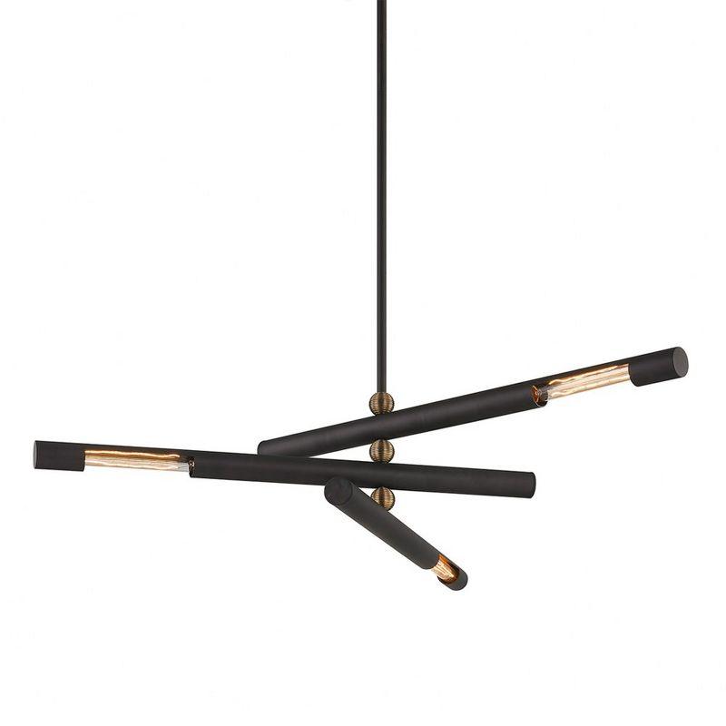 Hendrix 3-Light Chemical Bronze Modern Pendant Light