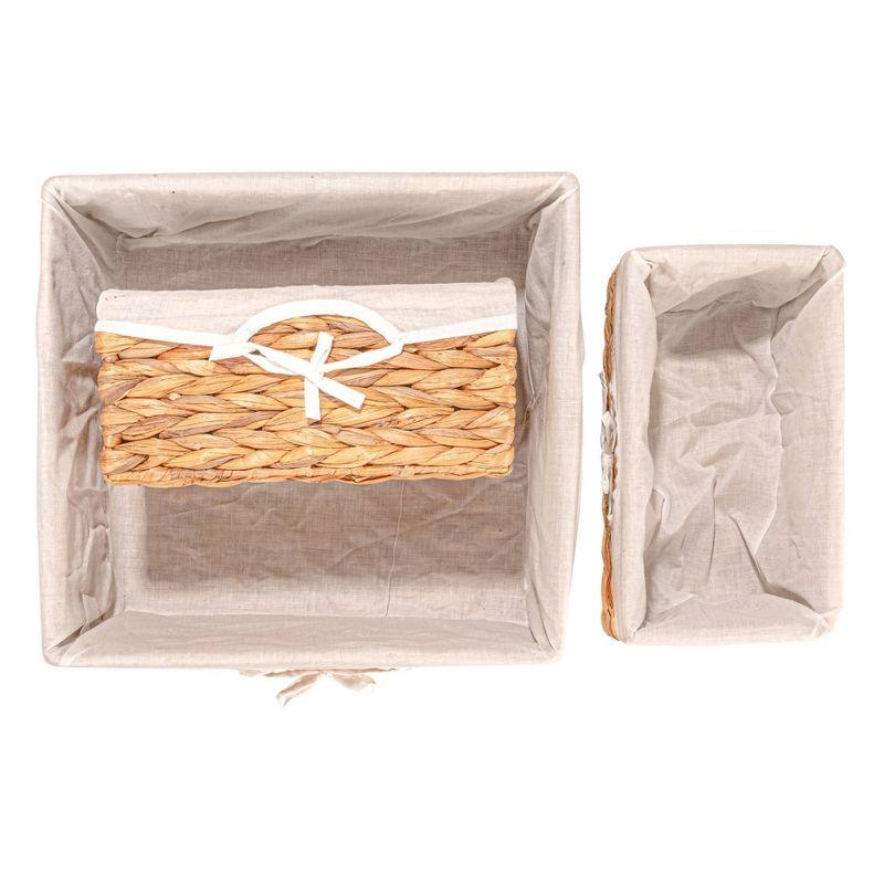 Wicker Coastal Wicker Basket - Set of 3