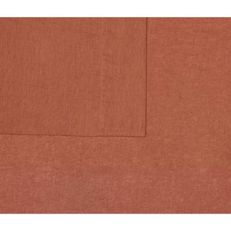 Brooklyn Loom 3pc King Flax Linen Quilts Rust/Orange
