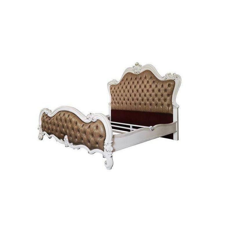 99" Eastern King Bed Versailles II with Nailhead Trim & Tufted Headboard - Acme Furniture