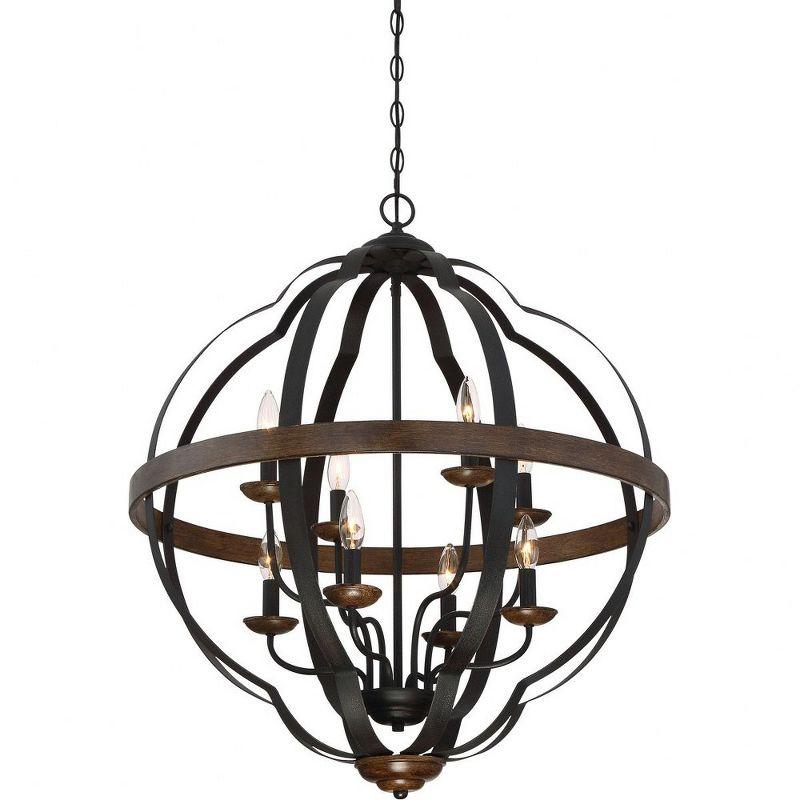 Quoizel Lighting Siren 8 - Light Chandelier in  Marcado Black