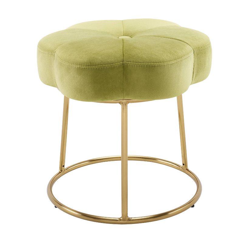 Ciara Flower Cushioned Vanity Stool