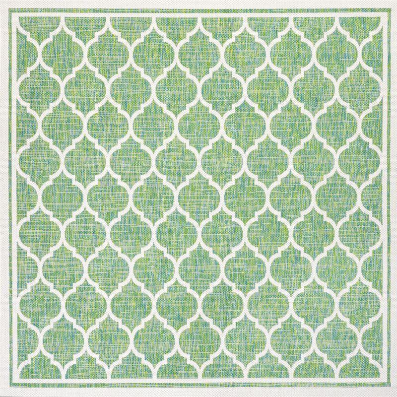 Trebol Moroccan Trellis Textured Weave Indoor/Outdoor Area Rug - JONATHAN Y