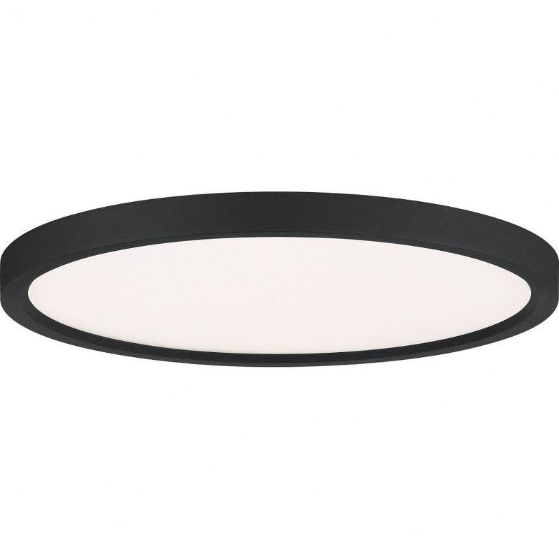 Quoizel Lighting Outskirts 1 - Light Flush Mount in  Earth Black