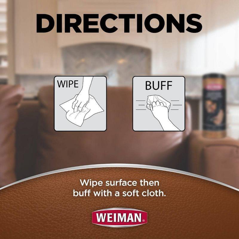 Weiman Leather Wipes - 30ct