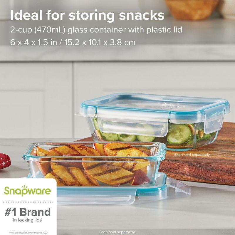 Snapware Total Solution Clear Plastic Food Storage Container Set, 10 Piece