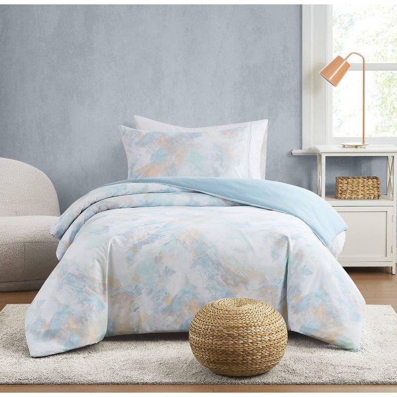 Hannah Watercolor Polyester Standard Abstract Comforter Set