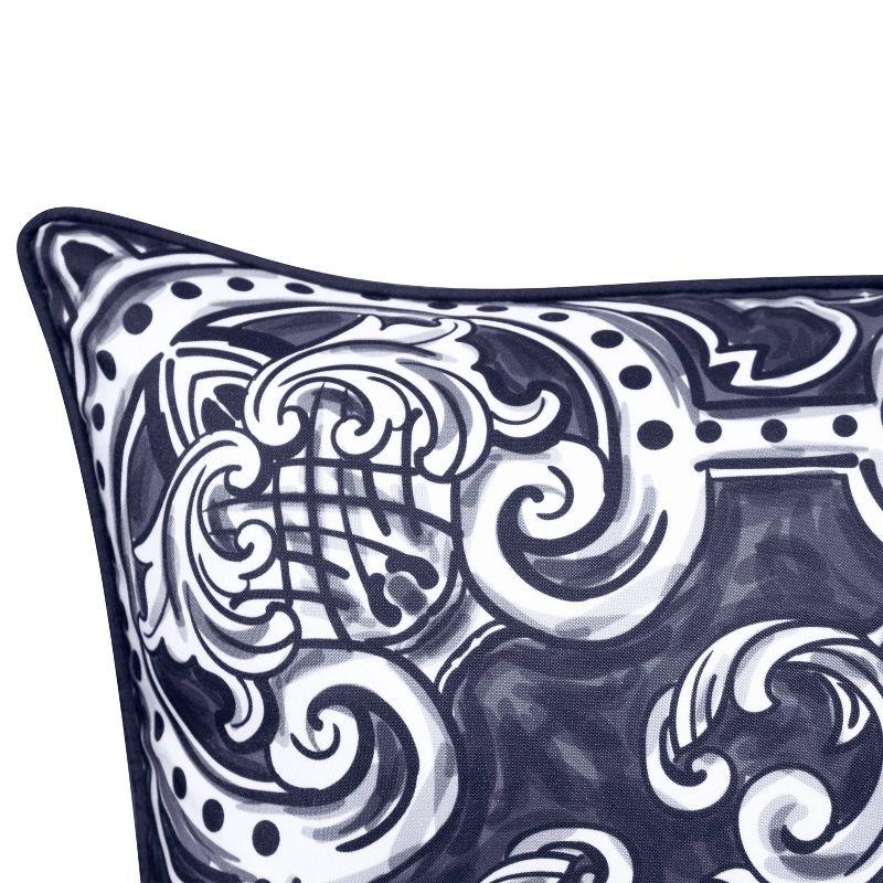 Alhambra Tile Indoor/Outdoor Throw Pillow - Edie@Home