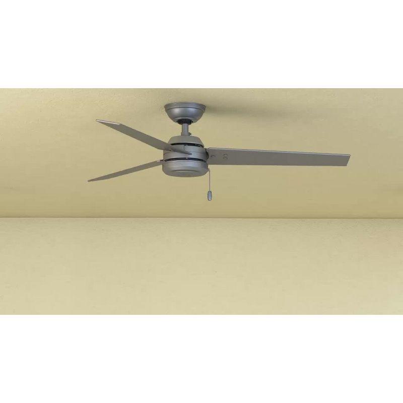 52" Cassius 3 - Blade Outdoor Standard Ceiling Fan with Pull Chain