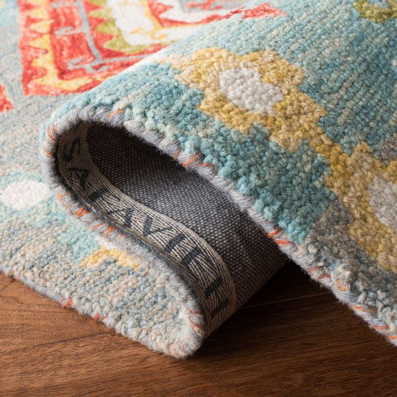 Aspen APN119 Hand Tufted Area Rug - Grey/Red - 3' X 5' - Safavieh.