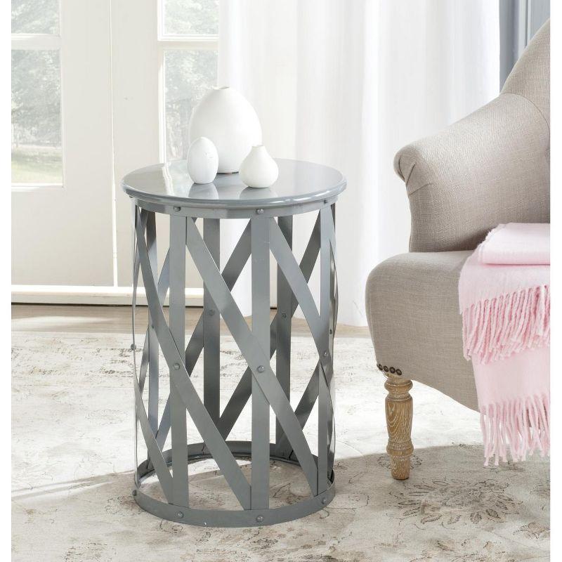 Bertram Accent Table - FOX3200A - Grey - Safavieh Couture