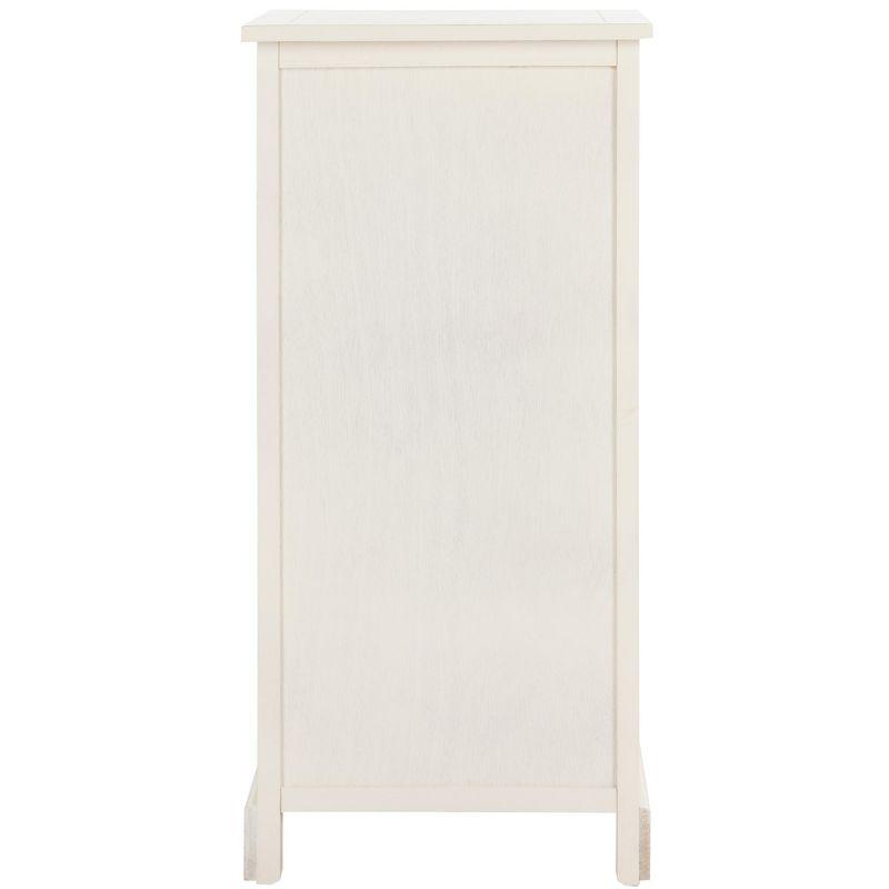Raven Storage Unit - AMH5703 - Distressed Cream - Safavieh Couture