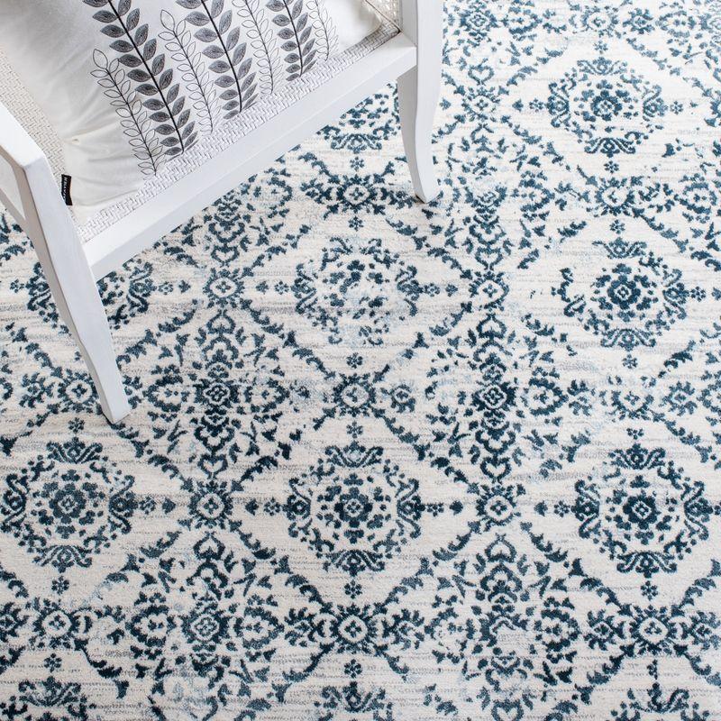 Martha Stewart Isabella - MSR0953 - Indoor Power Loomed Runners - Navy/Ivory - 2'2"x7'