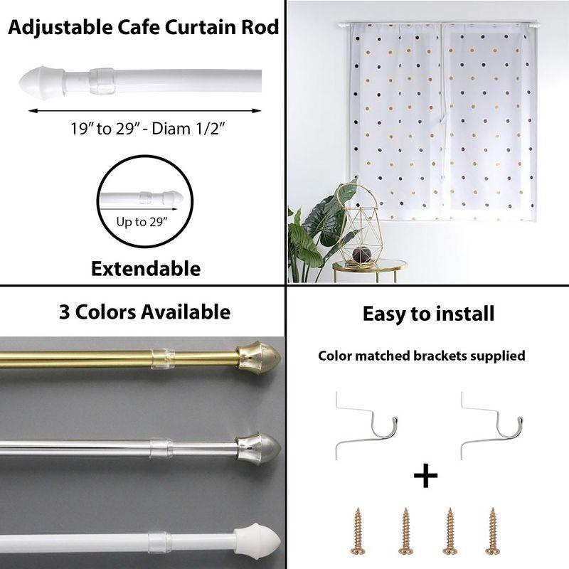 Aluminum Adjustable Single Curtain Rod